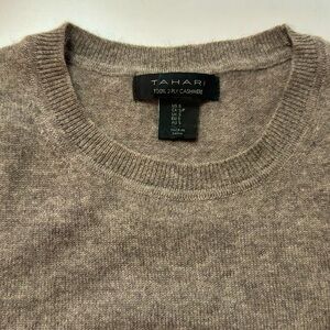 Tahari Cashmere Sweater Size S | Light Brown